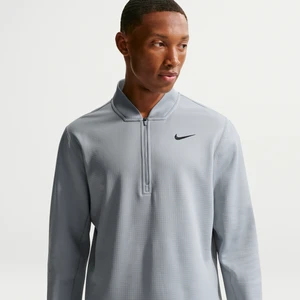 Męska koszulka do golfa z zamkiem 1/2 Nike Velocity Therma-FIT - Szary