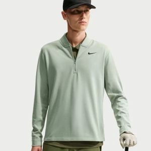 Męska koszulka do golfa z zamkiem 1/2 Nike Velocity Therma-FIT - Zieleń