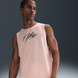 Męska koszulka do koszykówki Dri-FIT Nike Icon - Różowy