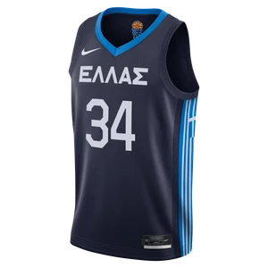 Męska koszulka do koszykówki Greece (Road) Nike Limited - Niebieski
