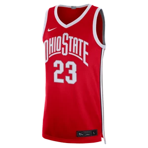 Męska koszulka do koszykówki Nike Dri-FIT College Ohio State Limited - Czerwony