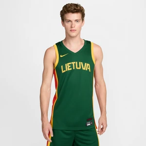 Męska koszulka do koszykówki Nike Litwa Limited (wersja wyjazdowa) - Zieleń