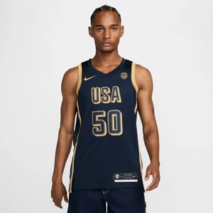 Męska koszulka do koszykówki Nike USAB Limited – replika - Niebieski