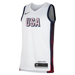 Męska koszulka do koszykówki Nike USAB Limited (wersja domowa) - Biel