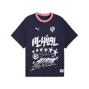 Zdjęcie produktu Męska koszulka do koszykówki PUMA HOOPS x AL HILAL SFC, Odzież, Niebieski Navy