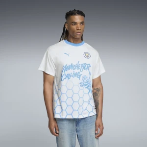 Zdjęcie produktu Męska koszulka do koszykówki PUMA HOOPS x MANCHESTER CITY, Odzież, Biały