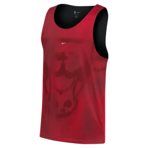 Męska koszulka do koszykówki z siateczki Chicago Bulls Standard Issue Nike - Czerwony