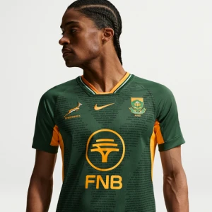 Męska koszulka do rugby Nike Springboks RGR (wersja domowa) – replika - Zieleń