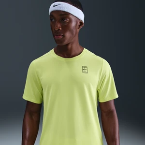 Męska koszulka do tenisa Dri-FIT NikeCourt Advantage - Żółty