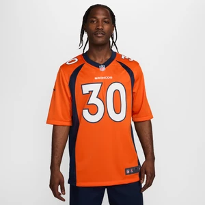 Męska koszulka meczowa do futbolu amerykańskiego NFL Denver Broncos (Phillip Lindsay) - Pomarańczowy Nike
