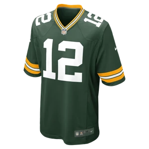 Męska koszulka meczowa do futbolu amerykańskiego NFL Green Bay Packers (Aaron Rodgers) - Zieleń Nike