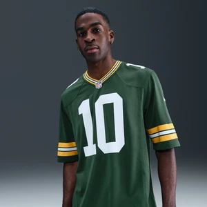 Męska koszulka meczowa do futbolu amerykańskiego NFL Green Bay Packers (Jordan Love) - Zieleń Nike