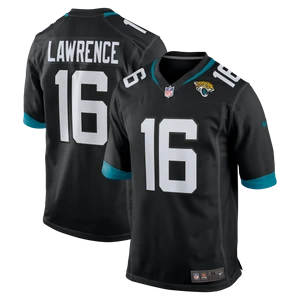Męska koszulka meczowa do futbolu amerykańskiego NFL Jacksonville Jaguars (Trevor Lawrence) - Czerń Nike