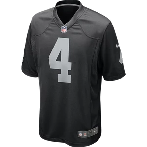 Męska koszulka meczowa do futbolu amerykańskiego NFL Las Vegas Raiders (Derek Carr) - Czerń Nike