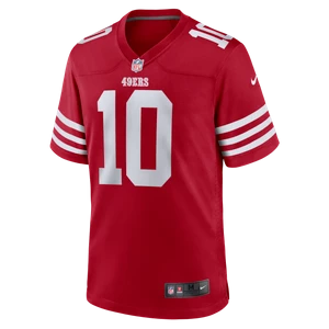 Męska koszulka meczowa do futbolu amerykańskiego NFL San Francisco 49ers (Jimmy Garoppolo) - Czerwony Nike