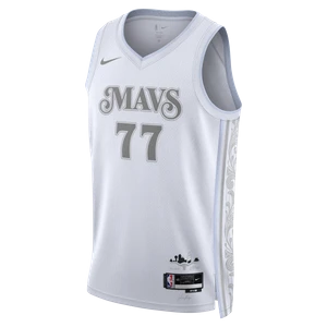 Męska koszulka Nike Dri-FIT NBA Swingman Luka Dončić Dallas Mavericks City Edition 2024/25 - Biel