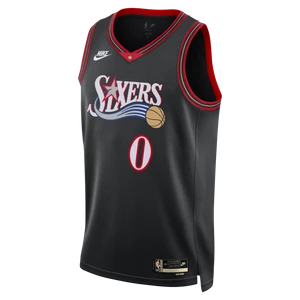 Męska koszulka Nike Dri-FIT NBA Swingman Philadelphia 76ers 2025/26 Hardwood Classics - Czerń