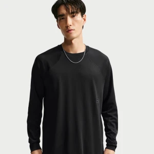 Męska koszulka Nike z długim rękawem N.A.C. Dri-FIT - Czerń