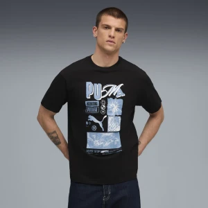 Zdjęcie produktu Męska koszulka o luźnym kroju PUMA Sportswear z grafiką, Odzież, Czarny