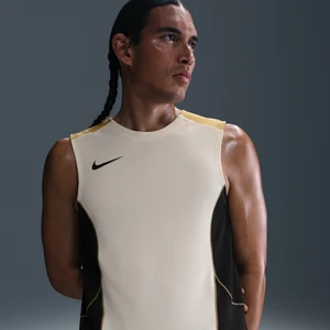 Męska koszulka piłkarska bez rękawów Dri-FIT Nike Strike+ - Brązowy