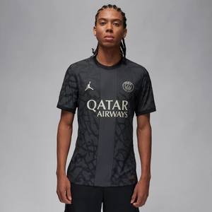 Męska koszulka piłkarska Jordan Dri-FIT ADV Paris Saint-Germain Match 2023/24 (wersja trzecia) - Szary