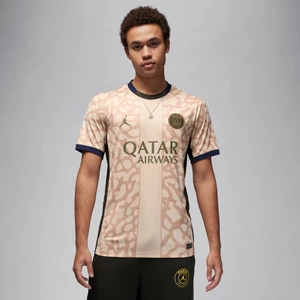 Męska koszulka piłkarska Jordan Dri-FIT (replika) Paris Saint-Germain Stadium 2023/24 (wersja czwarta) - Brązowy