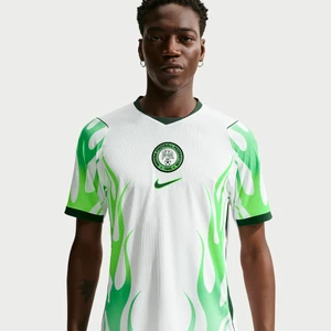 Męska koszulka piłkarska Nike Aero-FIT Nigeria Match 2026 (wersja wyjazdowa) – oryginalna - Biel