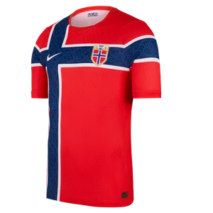 Męska koszulka piłkarska Nike Aero-FIT reprezentacja Norwegii Match 2026 (wersja domowa) - Czerwony