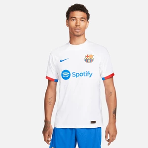 Męska koszulka piłkarska Nike Dri-FIT ADV FC Barcelona Match 2023/24 (wersja wyjazdowa) - Biel