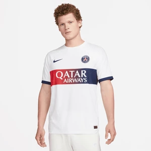 Męska koszulka piłkarska Nike Dri-FIT ADV Paris Saint-Germain Match 2023/24 (wersja wyjazdowa) - Biel