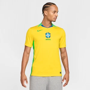 Męska koszulka piłkarska Nike Dri-FIT Brazylia Stadium 2025 (drużyna kobiet) (wersja domowa) – replika - Żółty