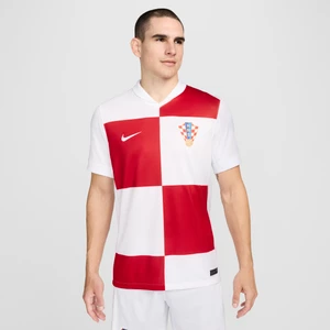 Męska koszulka piłkarska Nike Dri-FIT Chorwacja Stadium 2024/25 (wersja domowa) (replika) - Biel