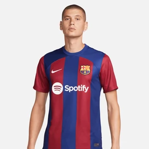 Męska koszulka piłkarska Nike Dri-FIT FC Barcelona Stadium 2023/24 (wersja domowa) - Niebieski