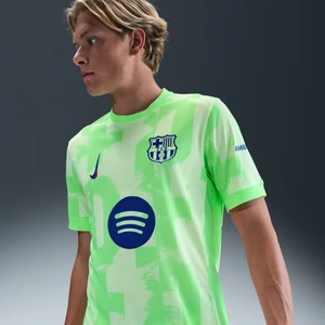 Męska koszulka piłkarska Nike Dri-FIT FC Barcelona Stadium 2024/25 (wersja trzecia) – replika - Żółty