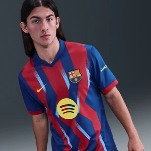 Męska koszulka piłkarska Nike Dri-FIT FC Barcelona Stadium 2025/26 (wersja czwarta) – replika - Niebieski