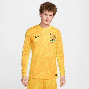 Męska koszulka piłkarska Nike Dri-FIT FFF (drużyna damska) Stadium Goalkeeper 2024/25 – replika - Żółty