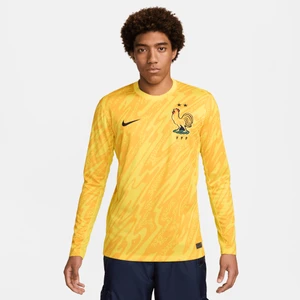 Męska koszulka piłkarska Nike Dri-FIT FFF (drużyna męska) Stadium Goalkeeper 2024/25 – replika - Żółty
