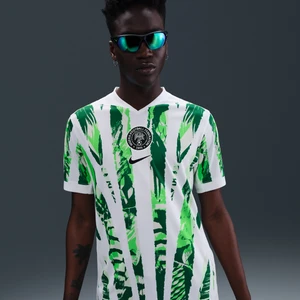 Męska koszulka piłkarska Nike Dri-FIT Nigeria Stadium 2025 (drużyna kobiet) (wersja wyjazdowa) – replika - Biel