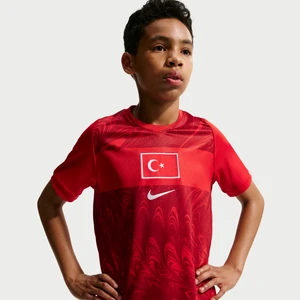 Koszulka piłkarska dla dużych dzieci Nike Dri-FIT Turcja Stadium 2026 (wersja domowa) – replika - Czerwony