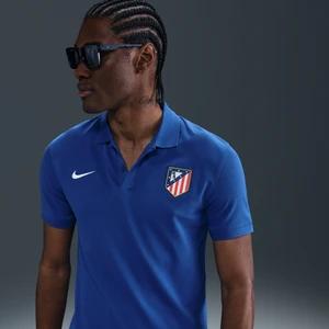 Męska koszulka piłkarska polo Nike Dri-FIT Atlético Madryt The Nike Polo - Niebieski