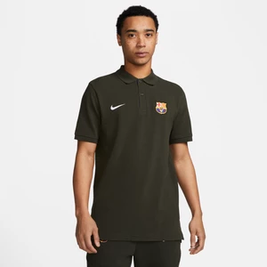 Męska koszulka piłkarska polo Nike FC Barcelona - Zieleń