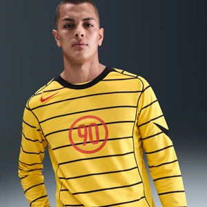Męska koszulka piłkarska z długim rękawem Dri-FIT Nike Total 90 - Żółty