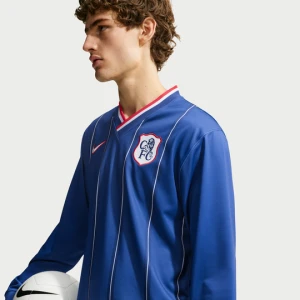 Męska koszulka piłkarska z długim rękawem Nike Dri-FIT Chelsea F.C. Energy (wersja wyjazdowa) - Niebieski