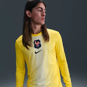 Męska koszulka piłkarska z długim rękawem Nike Dri-FIT FFF Stadium Goalkeeper 2025/26 – replika - Żółty