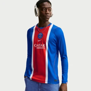 Męska koszulka piłkarska z długim rękawem Nike Dri-FIT Paris Saint-Germain Stadium 2026/27 (wersja domowa) – replika - Niebieski