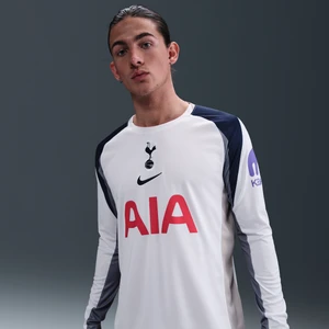 Męska koszulka piłkarska z długim rękawem Nike Dri-FIT Tottenham Hotspur Stadium 2025/26 (wersja domowa) – replika - Biel