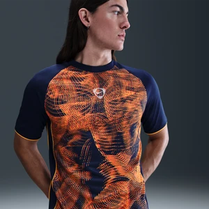 Męska koszulka piłkarska z krótkim rękawem Dri-FIT Nike Academy+ - Niebieski