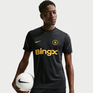 Męska koszulka piłkarska z krótkim rękawem Nike Dri-FIT Chelsea F.C. Strike - Niebieski