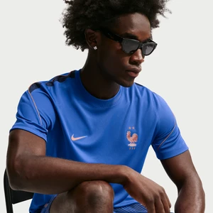 Męska koszulka piłkarska z krótkim rękawem Nike Dri-FIT FFF Strike - Niebieski