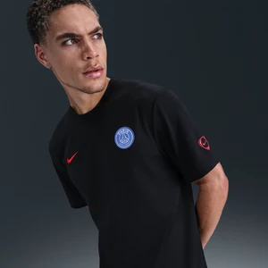 Męska koszulka piłkarska z krótkim rękawem Nike Dri-FIT Total 90 Paris Saint-Germain Primary (wersja trzecia) - Czerń